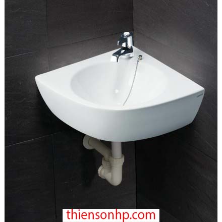 Chậu lavabo treo tường góc CAESAR L2014 