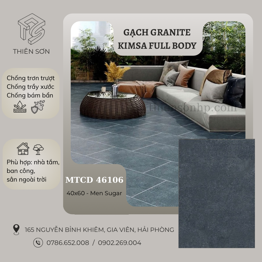 Gạch Granite Kimsa Fullbody MTCD 46106